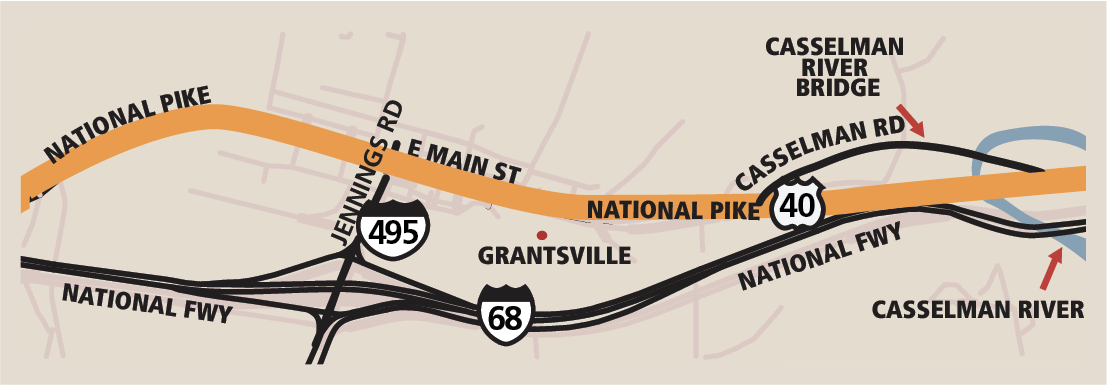 MD Map Location Grantsville 