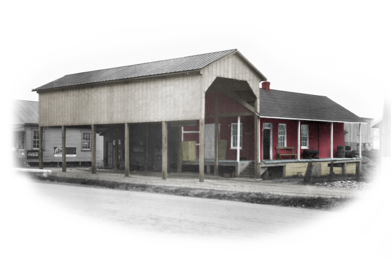 Boonsboro Trolley Station in the 1920s